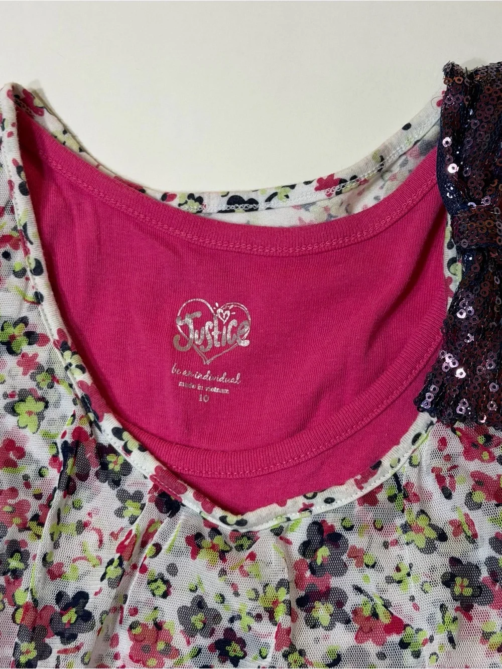 Lot of Justice Tops Girls Size 10 Spring/Summer